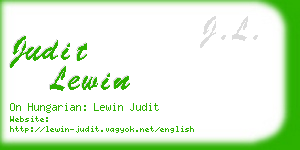 judit lewin business card
